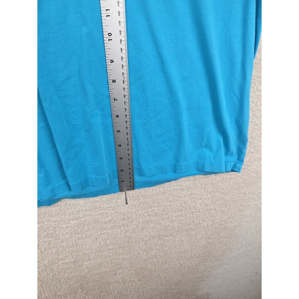 Polo Ralph Lauren Turquoise Blue Crew Neck Short Sleeve Cotton T-Shirt Size M - Picture 9 of 9